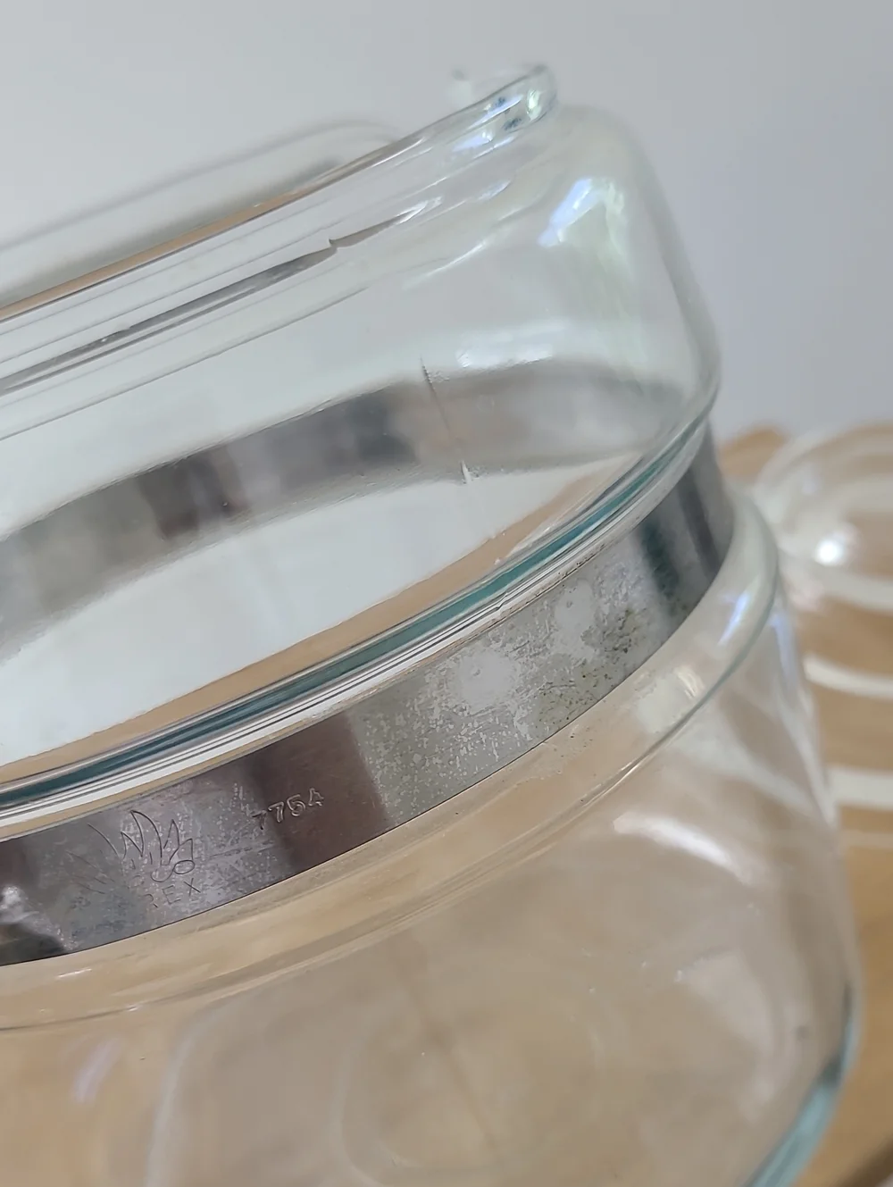 Pyrex Flamewear4 Cup Coffee Percolator with Silver Band